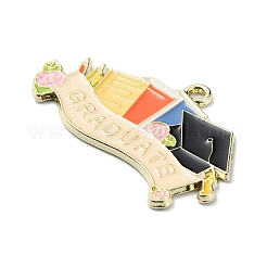 Подвески из сплава с эмалью на тему выпускного&nbsp;LS-ENAM-G226-01E