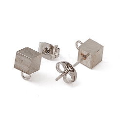 Фурнитура для сережек-гвоздиков из нержавеющей стали марки 304&nbsp;STAS-E179-03P-02