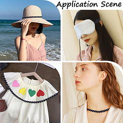 25 ярд нейлоновой волнистой кружевной ленты с бахромой&nbsp;OCOR-GF0004-30F