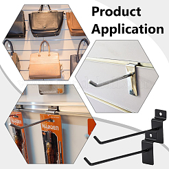 100 шт. железная полка-вешалка&nbsp;AJEW-WA0001-20