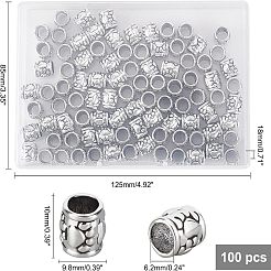 Тибетский стиль сплава цинка бисером&nbsp;TIBEB-CA0001-14