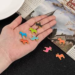 Сплав эмали животное лошадь подвески&nbsp;X-ENAM-M004-G