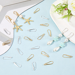 32 шт. 2 цвета латунные крючки для серег&nbsp;KK-SC0006-56