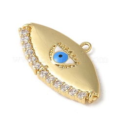 Реечное покрытие латунь микропаве кубический цирконий эмаль подвески&nbsp;KK-P290-56A-G