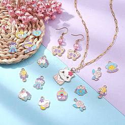 Подвески из сплава эмали 24шт 12 стиля&nbsp;ENAM-SZ0004-11