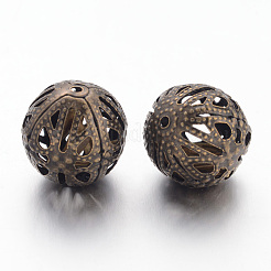 Железа филигранные бусы E589Y-NFAB