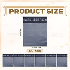 50 шт. прямоугольные полиэтиленовые пластиковые самоклеящиеся почтовые пакеты&nbsp;AJEW-LP0006-07