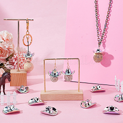 20шт акриловые бусины с УФ-покрытием&nbsp;SACR-GA0001-09