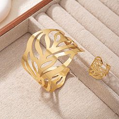 Комплекты браслетов-манжет и колец-манжет из полого листового сплава&nbsp;FS-WG8AB1D-01