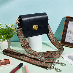 2 шт. 2-х цветные лямки для сумки из полиэстеровой тесьмы в стиле бохо&nbsp;DIY-WR0003-37