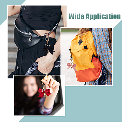 6шт брелок-бантик из полиэстера 6 цветов&nbsp;KEYC-FH00074