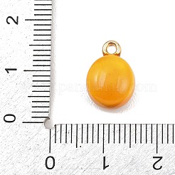 Эмалевые подвески в виде ананасовой булочки&nbsp;LS-ENAM-P264-01A-G