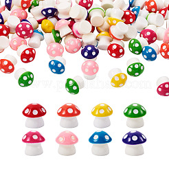 80 шт. 8-х цветные украшения из смолы для дома&nbsp;RESI-KS0001-07