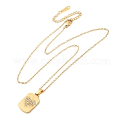 201 подвеска из нержавеющей стали с кристаллами и стразами для женщин&nbsp;NJEW-F335-01G-02