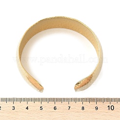 Браслеты-манжеты из нержавеющей стали 304 для женщин&nbsp;BJEW-B120-04G-02