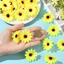 100шт тканевый искусственный подсолнух&nbsp;DIY-SP0005-96A