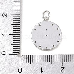 Латунные микропаве прозрачные подвески с фианитом&nbsp;KK-P339-20P