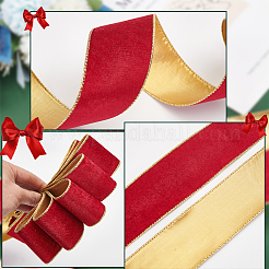 10 ярд односторонней бархатной ленты&nbsp;SRIB-WH0026-10B