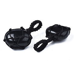 Природные подвески обсидиана&nbsp;G-N0326-93B