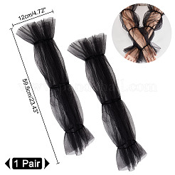 Съемные длинные сетчатые рукава из полиэстера&nbsp;AJEW-WH0270-354B