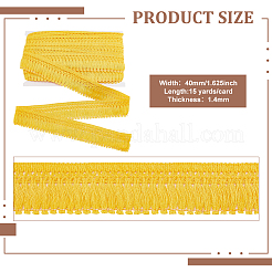 15 ярд хлопковой кружевной бахромы с кисточками&nbsp;DIY-WH0530-46B