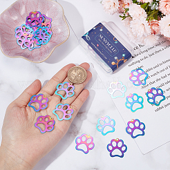 30 шт. ионное покрытие (IP) 201 нержавеющая сталь подвески для животных&nbsp;STAS-SC0004-97