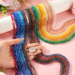 25 нить 25 цвета гальванические стеклянные бусины нити&nbsp;EGLA-TA0001-92B