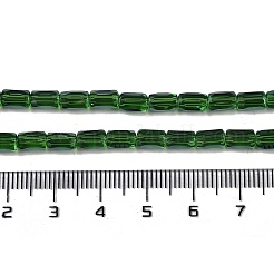 Стеклянные бусины с гальваническим покрытием &nbsp;GLAA-Q101-02A-PL04