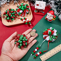 4 шт. заколки для волос из полиэстера и кожи аллигатора&nbsp;OHAR-WR0001-05