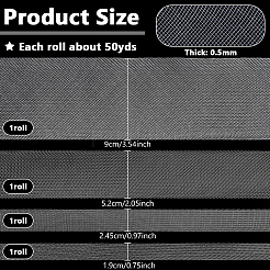 4 рулон 4-х видов сетки из смоляного волокна для аксессуаров одежды&nbsp;DIY-NB0013-75