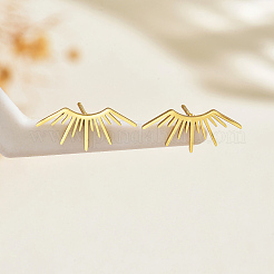 Серьги-гвоздики из нержавеющей стали в форме солнечных лучей для женщин.&nbsp;GR2706