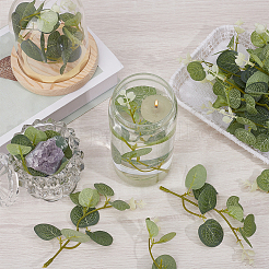 50 шт. тканевый искусственный лист эвкалипта&nbsp;DIY-ME0002-64