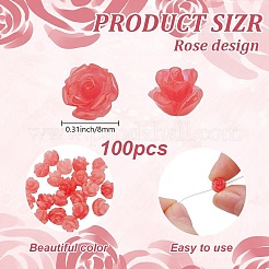 100 шт. синтетические коралловые бусины&nbsp;CORA-OC0001-03A