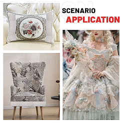 8 ярд хлопчатобумажной кружевной ткани&nbsp;DIY-FG0006-91A