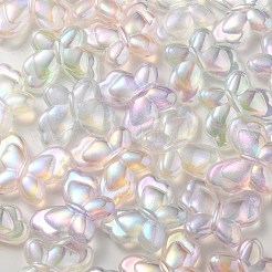 УФ-покрытие светящиеся прозрачные акриловые бусины&nbsp;OACR-P010-11