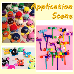 150шт полиэстеровый помпон-шар&nbsp;DIY-SC0031-33E