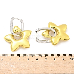 Серьги-кольца из латуни для женщин&nbsp;EJEW-U057-06C-03GP