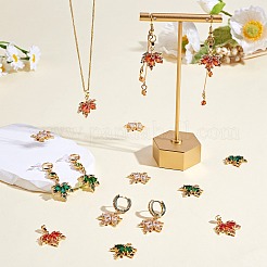 6шт латунные подвески из кубического циркония&nbsp;JX597A