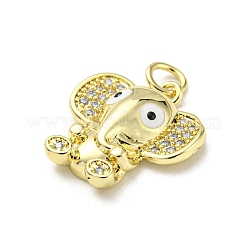 Латунная эмаль с подвесками из кубического циркония&nbsp;FIND-Z023-15G