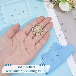 16 шт. 2 цвета 925 серебряные трубчатые дужки&nbsp;STER-BC0003-75