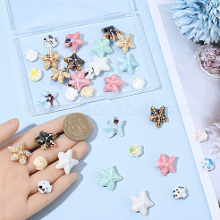 48шт 12 стиля фарфоровые бусины ручной работы&nbsp;PORC-PA0001-07