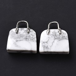 Латунные подвески из натурального ослита&nbsp;KK-E274-01P-025