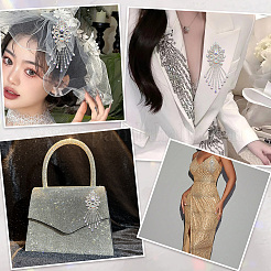 Стеклянные стразы кисточка кабошоны&nbsp;FIND-WH20008-30B