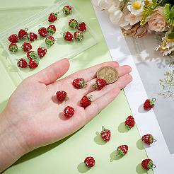 30 шт. подвески из полимерной глины ручной работы со стразами&nbsp;FIND-ME0002-75