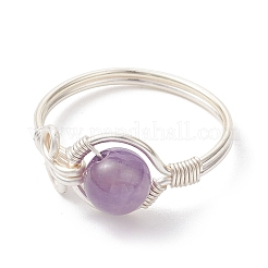 4 шт. 4 стильных кольца с драгоценными камнями&nbsp;RJEW-TA00233-02