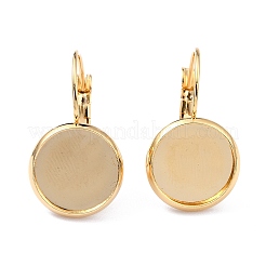 Серьги с застежкой-рычагом из нержавеющей стали 304&nbsp;LS-X-STAS-F191-03G-14mm