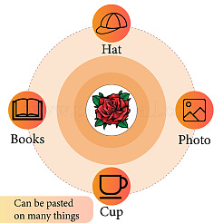 8 лист пластиковые водонепроницаемые самоклеящиеся наклейки с картинками&nbsp;DIY-WH0428-088
