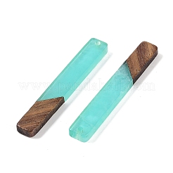 Большие подвески из смолы и дерева&nbsp;WOOD-F015-02A