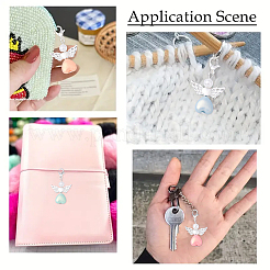 50 шт. подвесные украшения из сплава и акрила&nbsp;HJEW-YW00091