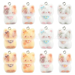 Подвески из непрозрачной смолы в форме кошки&nbsp;RESI-YWC0002-04F